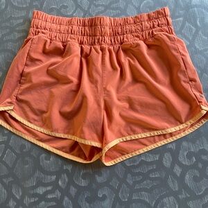 Athleta Girls youth Burnt Orange Athletic Shorts size XXL